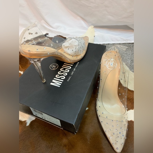 Transparent Embellished Heels - Picture 2 of 4